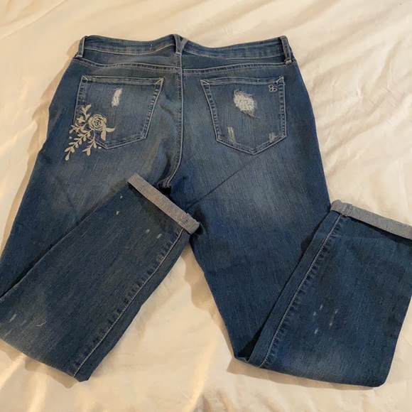 Jessica Simpson Floral Print Jeans - Picture 2 of 7